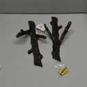 Danya B. Double Cast Iron Tree Branch Coat Hook 2-Piece Set | Wall Mounted | For towels, bags, purses, coats, jackets, scarves, hats, caps | Use in Entryway, Bedroom, Hallway, Bathroom, Kitchen- Brown