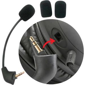 Hyperx Cloud 2 Mic Replacement, (Old Version Before 2021), Cloud X, Cloud II, Cloud Core, Cloud Pro Silver  Noise Cancelling Boom Microphone Compatible with Gaming Consoles, PC, 3.5mm Jack