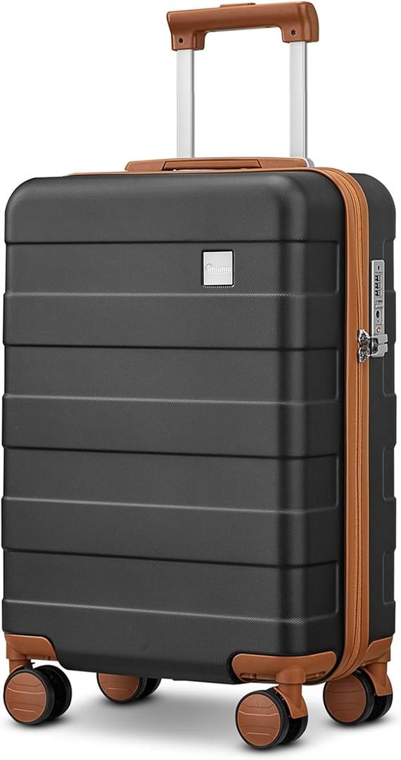 Imiomo Carry on Luggage 22x14x9 Airline Approved, Hardside 20 Inch Carry-on Suitcases with Spinner Wheels and TSA Lock