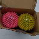 VITEVER 3.5 Squeaky Dog Toy Balls (6 Colors) Puppy Chew Toys for Teething, BPA Free Non-Toxic, Spikey Dog Balls for Medium, Large & Small Dogs, Durable Toys for Aggressive Chewers