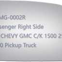 JZSUPER Side Mirror Replacement Glass fit for Chevrolet GMC C1500 C2500 C3500 K1500 K2500 K3500 Pickup Truck, Convex Right Passenger Side RH, Including Adhesive (Non Towing Mirror Glass) (Non Heated)