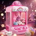 TingingYuli Claw Machine for Kids,Unicorn Mini Vending Machines Candy Grabber Prize Dispenser Toys for Girls,Electronic Arcade Game with 20 Mini Plush Toys for Christmas Easter Birthday Gifts