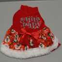 M Dog Christmas DressDog Christmas Outfit Sweater,Fleece Dogs Fall Winter Dress Sweater Male FemaleMedium (Red)