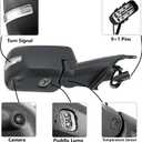 Side Mirror Assembly with Camera/Blind Spot for Ford Bronco 2020-2025, Power Adjustment/Heated/Puddle Light/Turn Signal, Left Driver Side, 11+1 Pins, N2DZ-17683, w/Temperature Sensor