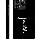ilikediy for iPhone 16 Pro Case,HH2 Jesus Cross Christian Faith Hybrid 2 Layer Hard Shell Silicone Protective Pattern Design Case