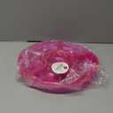 Plasticpro 6 Sectional Round Plastic Serving Tray/Platters Pink Pack of 2