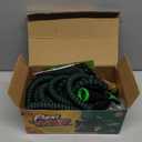 Flexi Hose with 8 Function Nozzle, 50FT - Lightweight Expandable Garden Hose, No-Kink Flexibility, 3/4 Inch Solid Brass Fittings and Double Latex Core - Black and Green