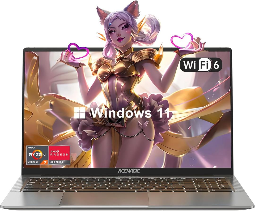 ACEMAGIC 2024 Laptop with Backlit Keyboard, 16.1-inch FHD Display Laptop with AMD Ryzen 7 5700U Processor(8C/16T), 16GB RAM 512GB ROM Laptop Computer, Support WiFi 6, 53Wh Battery ACEMAGIC 2024 Laptop with Backlit Keyboard, 16.1-inch FHD Display Laptop with AMD Ryzen 7 5700U Processor(8C/16T), 16GB RAM 512GB ROM Laptop Computer, Support WiFi 6, 53Wh Battery