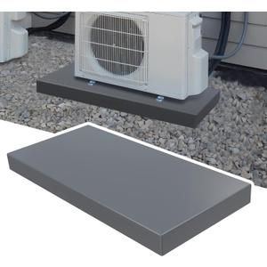 Mini Split Pad for Air Conditioner Heat Pump Systems, Equipment Pad Ground Leveling Support Base for Outdoor Condenser Units, 38" x 18" x 3"