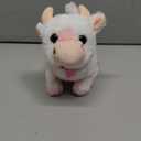 Hopearl Walking Cow Interactive Electronic Pet Plush Diary Cattle Toy with Sounds and Movements MOO Nodding Head Wag Tail Animated Gifts for Toddlers Birthday, Pink, 7''