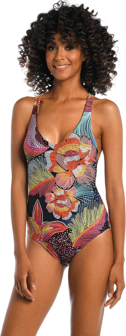 La Blanca Women's Over The Shoulder One Piece Swimsuit (14)