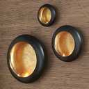 Global Views Harvest Moon Black Tealight Holder - Small Holder
