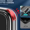 for Samsung Galaxy S21+ Plus Clear Case with Magnetic, Anti-Yellowing TPU & PC Back Cover Camera Protection, Wireless Charging Compatible