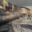 7x5ft Happy Birthday Backdrop Masquerade Mask Party Decorations Supplies Carnival Birthday Dancing Party Banner Black Gold Glitter Birthday Party Photo Shoot Prop