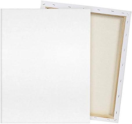 Pre Stretched Canvas 18x24 2 Pack Large Stretched Canvases for Painting Four fold Acrylic Titanium Priming Blank Canvas Boards for Painting