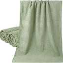 Frienda 2 Pcs Sage Green Quick-Dry Lightweight Bath Towels 100% Cotton Soft Absorbent Towels with Boho Arch Jacquard for Shower Body Quicker to Dry for Bathroom Hotel Spa Home Pool Beach Women Gifts