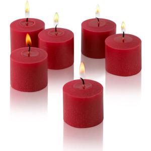 Red Apple Cinnamon Scented Candles - Set of 11 Scented Votive Candles - 10 Hour Burn Time - Made in The USA