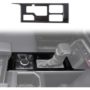 HAPPYHORSE Central Control Gear Shift Panel Trim Cover Compatible with Toyot@ Tundra/Sequoia 2022-2025 Car Gear Shift Control Anti-Scratch Panel Protection Cover Decorative (Piano Black, with 4WD)