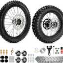 3.00-14 90/100-14 Rear and 2.75x17 70/100-17 Front Wheel Dirt Bike | 3.00-14 90/100-14 Rear and 2.75x17 70/100-17 Front Wheel for Apollo SSR 150cc 125cc 110cc SR150 KX85 KLX125 KLX140 MX80 MX85