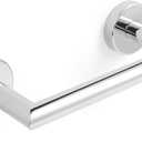 JunSun Chrome Toilet Paper Holder Wall Mounted Double Post Pivoting Toilet Paper Roll Holder Polished Chrome Bathroom Toilet Paper Holder Metal Modern Silver Bathroom Tissue Holder Mega Roll TP Holder