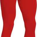 HYCOPROT Men's Compression Pants, Athletic Leggings Base Layer Cool Dry Workout Tights for Running Yoga Gym Basketball, Size S (Red)
