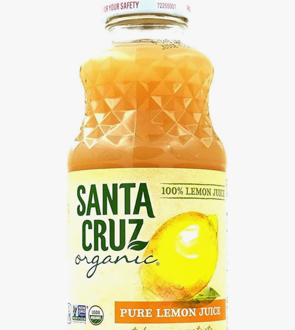 Santa Cruz Organic 100% Pure Lemon Juice, 32 fl oz (Pack of 3)