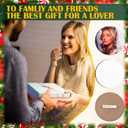 Knitgrip 50 Pcs Sublimation Buttons Blanks with Pins 3 Inch MDF Buttons Pins Heat Transfer Sublimation Blanks Christmas Badge Name Tags for Projects DIY Crafts Gifts