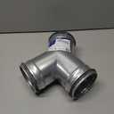 4'' Inch Duct Splitter for Exhaust Fan Dryer Vent Hose 3 Way Duct Hose Connector, Y Shape, Y Joint Metal (4'' Inch, Y Shape with Rubber Gasket)