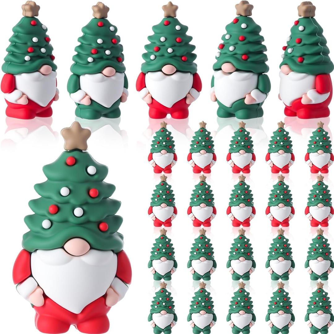 Sonwyoung Easter Mini Gnome Figurines Easter Stuffers Gifts Tiny Miniature Gnomes Figures to Hide and Seek Little Rubber Statue for Fairy Garden Bunny Spring Gift Patio Yard Lawn Table Decor (25 Pcs)