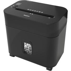 Staples 12-Sheet Micro-Cut Paper Shredder, Compact, High-Security, Black