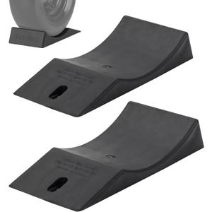 GICOOL 2-Pack Tire Saver Ramp for 9-12" Tire and Wheel, Flat-Free & Tubeless Tire Protector to Prevent Flat Spots Caused by Long Storage Parking for Riding Lawn Mower