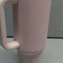 Hydro Flask Travel Tumbler with Handle, Lid and Straw - Insulated Stainless Steel in 40 Oz Tonal Trillium Pink