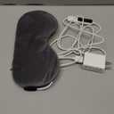 Heated Eye Mask for Dry Eyes, Stye & Migraines Relief - USB Electric Warm Compress with 20 Temp/Time Settings, Washable Flaxseed Cover for MGD, Blepharitis & Eye Strain (Navy Blue)