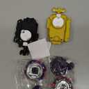 Gyros Turbos Set, 4D Arena Metal Fusion Battles Gyros, with Battling Top Launcher, Gift Sets for Kids,B174-1+B174-2