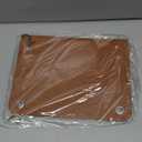 PU Leather Mail Holder Wall Mount Brown PU Leather Letter Holder Vintage Wall File Organizer 2 Ring Binder Hanging File Holder for Decor Storage Letter Postcards Bill Flowers Office Home