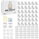 Pack of 36 Magnetic Baby Cabinet Locks for Child Safety with 9 Keys, 3M Adhesive Easy Installation, Baby Proofing Magnetic Locks for Cabinets and Drawers (36 Locks + 9 Keys)