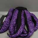 Ramede 5 Pcs Women Octopus Costume Halloween Witch Costume Purple Cosplay Tentacle Skirt Gold Necklace Earring