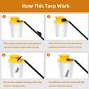 Mouse Trap Bucket - Mouse Traps Indoor for Home - Multi-Catch, Auto-Reset, Humane or Lethal Rat Trap - ABS Material - 5 Gallon Bucket Compatible-4pack