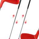 HOTWIND 2 Pack Adjustable Golf Clubs Dual-Length 16.54”or 36.65” for Backyard Golf Game with 5”x 3.5” Oversize Head Telescopic Aluminum Shaft for Adults Play Outdoor Golf Yard Game in Parks and Yards