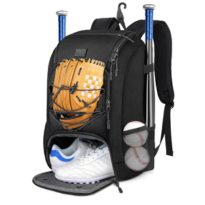 MATEIN Baseball Backpack, Softball Bat Bag with Shoes Compartment for Youth, Boys and Adult, Lightweight Baseball Bag with Fence Hook Hold TBall Bat, Batting Mitten, Helmet, Caps, Teeball Gear