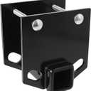 RV Bumper Hitch Receiver 2 Inch Adapter, 3500 lbs Rated, Fits 4 x 4 Inch Square RV Bumpers, Bolt-On Trailer Hitch for Bike Racks, Cargo Carrier, Camper Accessories (Not for Towing)