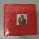 Cherrich Small Photo Album 4x6 100 Pockets with Writing Space Linen Cover Picture Book Holds 4x6 Photos for Wedding, Baby, Family, Graduation, Red 