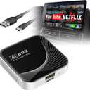 3-in-1 Wireless CarPlay Adapter & Android Auto Wireless Adapter, Plug & Play, Easy Setup, Supports Netflix, YouTube, TF Card, and More for Cars with OEM Wired CarPlay/Android Auto