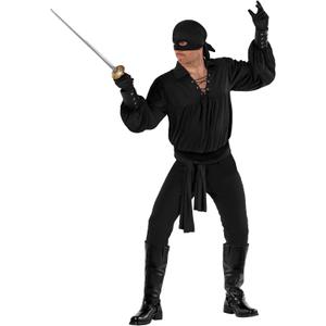 Morph Masked Vigilante Costume Men El Legend Hero Outfit with Black Hat and Mask for Adults (Large)