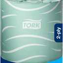 Tork Septic Safe Toilet Paper, White, 2-Ply 100% Recycled, Eco-Friendly, T24 Compatible 96 Rolls x 500 Sheets (TM1616S)