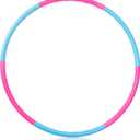 Liberry Kids Exercise Hoop, Detachable & Size Adjustable Toy Hoop, Professional Hoola Rings, Sport Gift in Blue, Pink