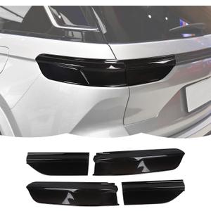 RT-TCZ Smoked Black Tail Light Lamp Cover Guard Trim Decoration Exterior Accessories Compatible with Jeep Grand Cherokee 2021 2022 2023