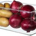 Hudgan 5 Pack Straight Sides Stackable Pantry Organizer Bins for Home Edit - 13.5''L x 7.5''W x 5.5''H