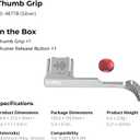 SmallRig Thumb Grip with Hot Shoe Cover for FUJIFILM X-M5 (Silver) - 4877