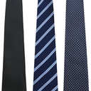 Mens Ties Pre Tied Ties for Men, Adjustable Mens Zipper Tie 4pcs Mens Neckties for Business Wedding Casual (Black,navy,blue,white,dark Blue)